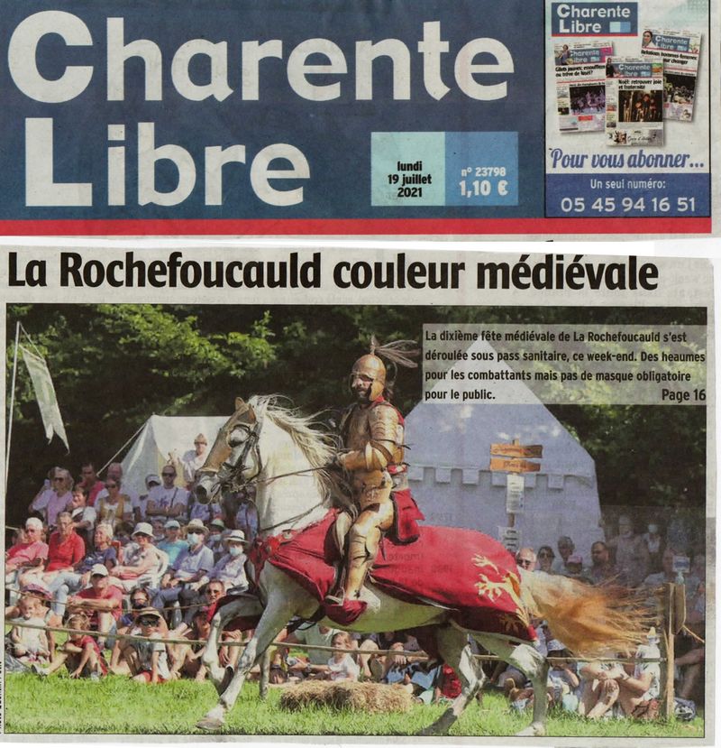 article presse charente libre19 juillet 2021 1 page 0001