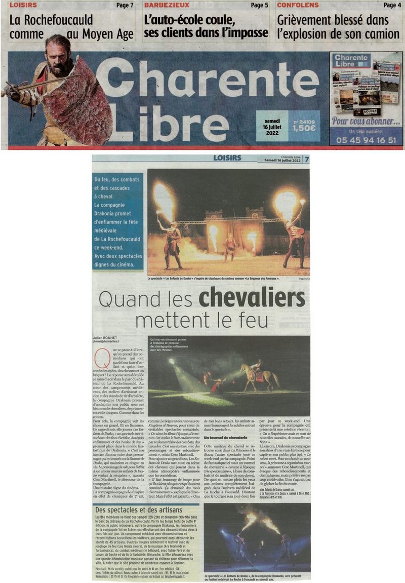 charente libre 18 juillet 2022